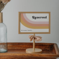 Modern Retro 70:s regnbågsreserverade tecken