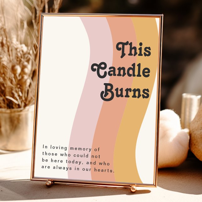 Modern Retro 70-tal Rainbow | Detta ljus brinner Poster (Skapare uppladdad)