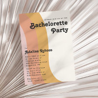 Modern Retro 70's Rainbow Bachelorette Party