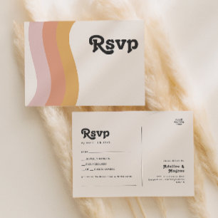 Modern Retro 70's Rainbow Sång Request OSA Postca Vykort