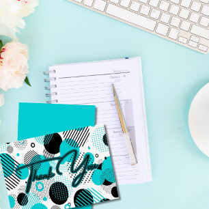 Modern Retro 80-talets 90-tal Geometric Enigma Tack Kort