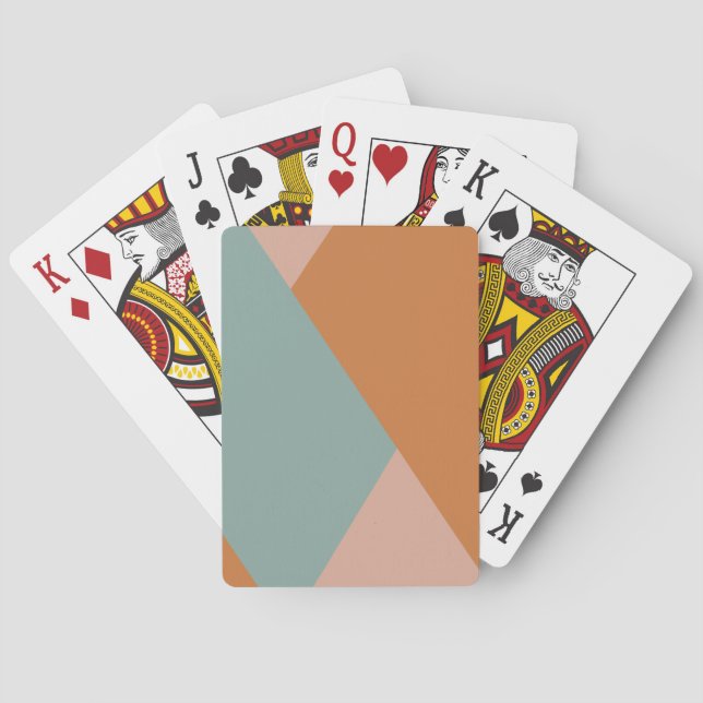 Modern Retro Abstrakt Casinokort (Baksidan)