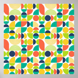 Modern Retro-Abstrakt för Vintage i mitten av århu Poster