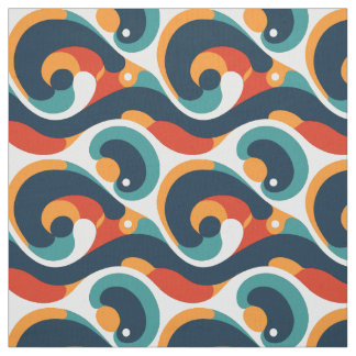 Modern Retro Abstrakt Groovy Tyg