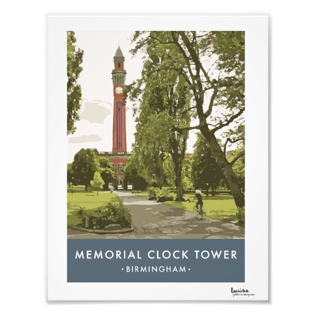 Modern Retro Birmingham Poster (Framsidan)