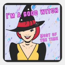 Modern Retro Bra Witch Meme Färg Pop Art