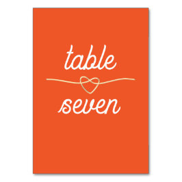 Modern Retro Bröllop Bordsnummer