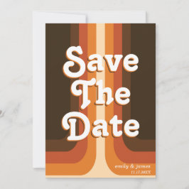 Modern Retro Bröllop spara datum Spara Datumet