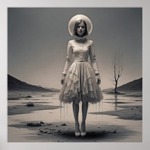 Modern Retro Dreamscape: Flickan i Focus