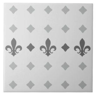 Modern Retro Elegant Tiles Fleur De Lis Mönster Kakelplatta