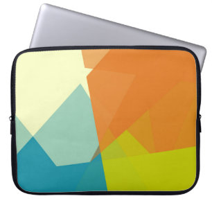 Modern Retro Färg Geometric #11 Laptop Fodral
