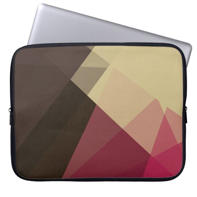 Modern Retro Färg Geometric #12 Laptop Fodral (Framsidan)