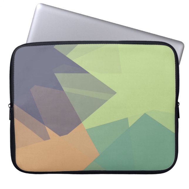 Modern Retro Färg Geometric #24 Laptop Fodral (Framsidan)