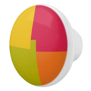 Modern Retro Färg Geometric #2 Knopp