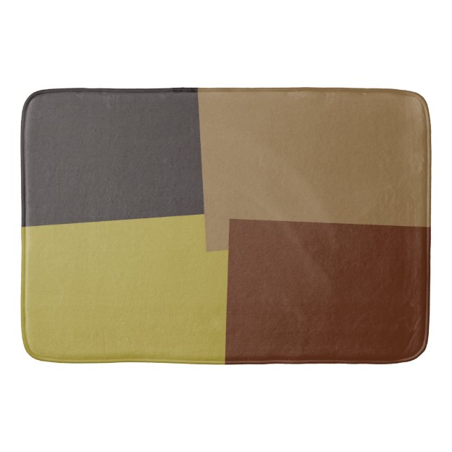 Modern Retro Färg Geometric #35 Badrumsmatta (Framsidan)