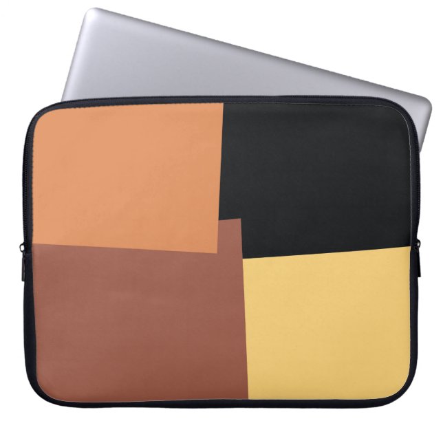 Modern Retro Färg Geometric #35 Laptop Fodral (Framsidan)
