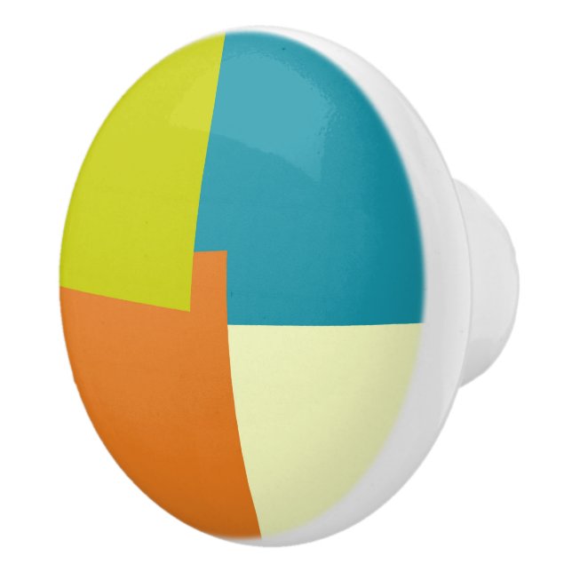Modern Retro Färg Geometric #40 Knopp (Höger)