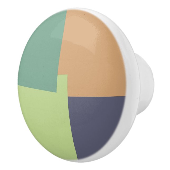 Modern Retro Färg Geometric #4 Knopp (Höger)