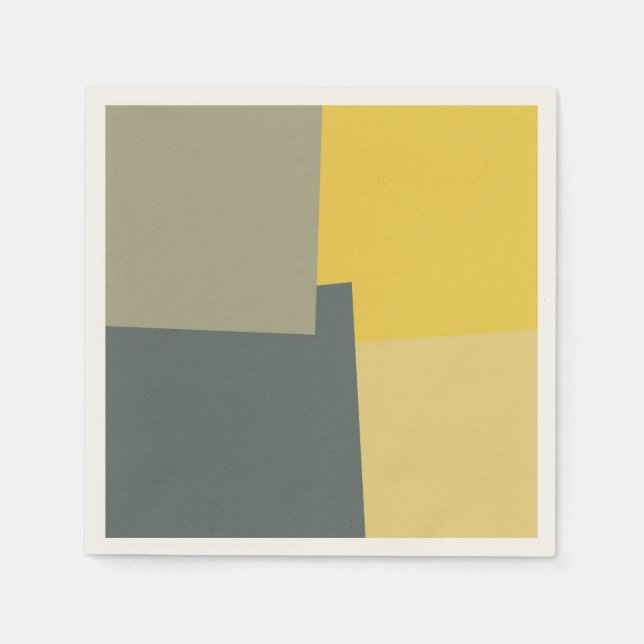 Modern Retro Färg Geometric #5 Pappersservett (Framsidan)