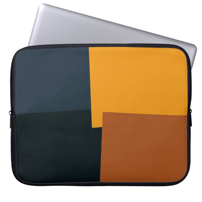 Modern Retro Färg Geometric #9 Laptop Fodral (Framsidan)
