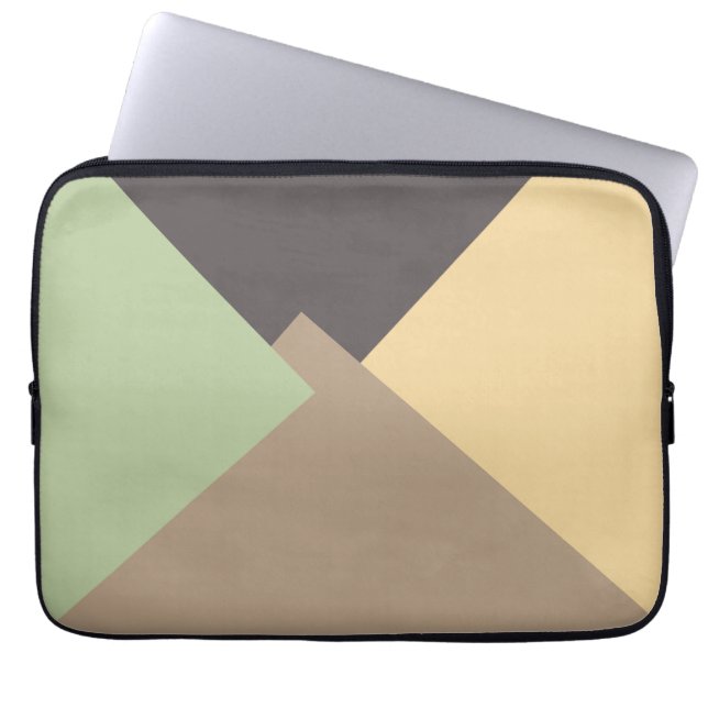 Modern Retro Färg Geometric Mönster #20 Laptop Fodral (Framsidan)