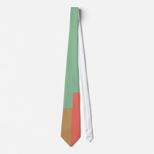Modern Retro Färg Geometric Mönster #8 Slips (Framsida)