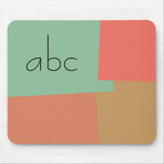 Modern Retro Färg Geometrisk Mönster Monogram #18 Musmatta