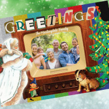 Modern Retro Foto Jul Högtid