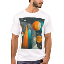 ✨Modern Retro Futuristisk Rymdabstrakt Konst ✨