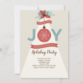 Modern Retro Geometric-jul Inbjudningar