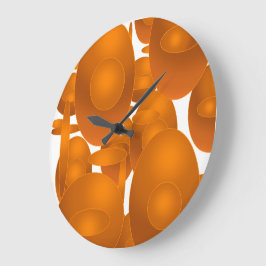 Modern Retro Geometrisk Design Stor Klocka