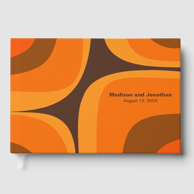 Modern Retro Groove-modernist i mitten av århundra Gästböcker (Framsida)