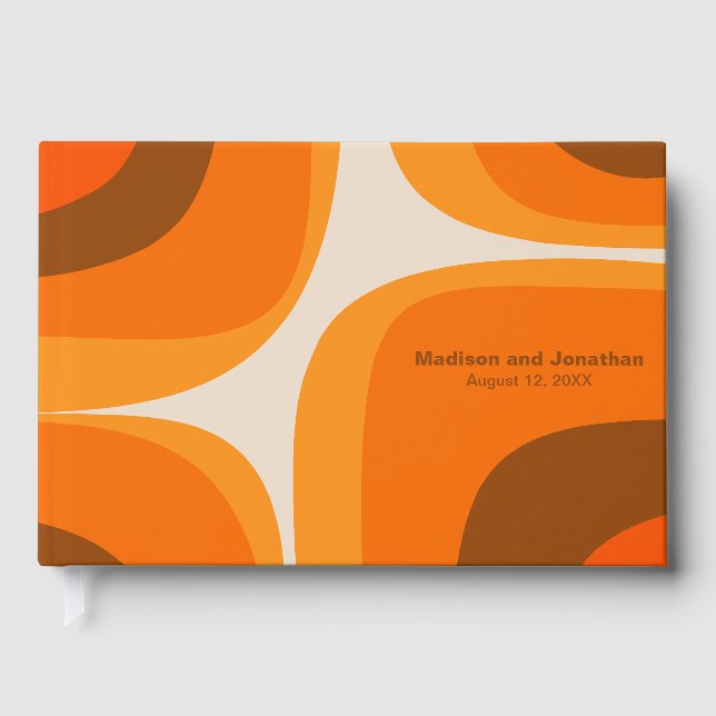 Modern Retro Groove-modernist i mitten av århundra Gästböcker (Framsida)