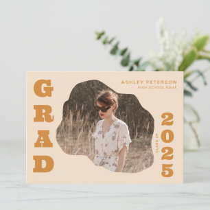 Modern Retro-Gult, typografi 2 - foto Studenten Inbjudningar