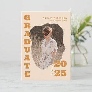 Modern Retro Gult Typography Photo Studenten Meddelande