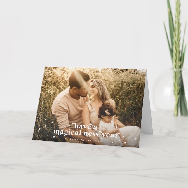 Modern Retro har ett magiskt nytt foto Kort (Framsida)