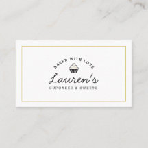 Modern Retro Hem Bageri Logo Cupcakes Godis Café