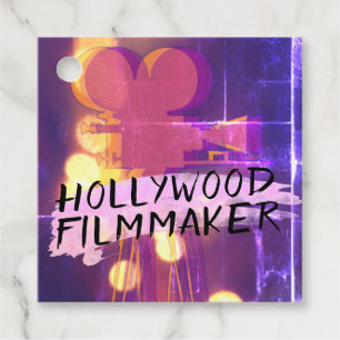 Modern Retro Hollywood Filmmaker i Rosa Gåvor Etiketter