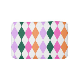 Modern Retro i Mönster, färgstark diamant Badrumsmatta