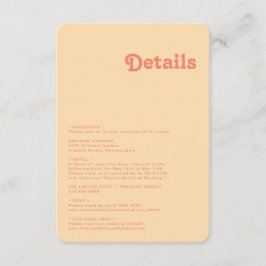Modern Retro | Information om Cream-Orangen Rundad Tilläggskort