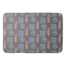 Modern Retro Inspired Mönster Blue Mint Ro Guld