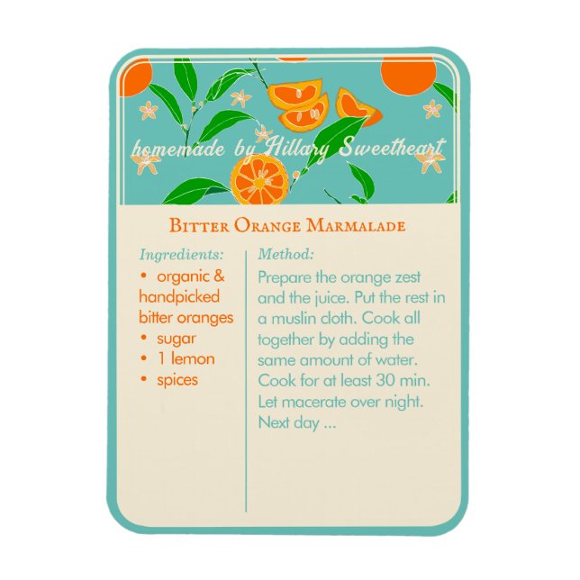 Modern Retro Kitchen Guide for Recipe Magnet (Vertikal)