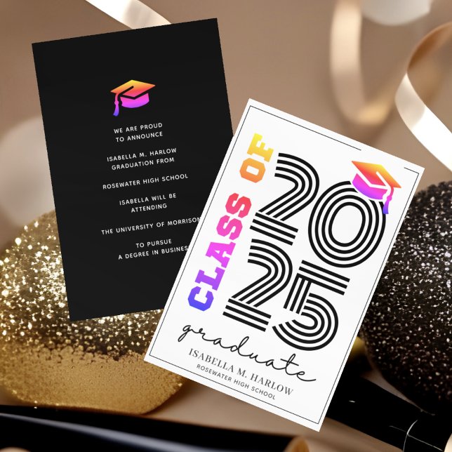 Modern Retro-klass för 2025-regnbåge Meddelande (Skapare uppladdad)