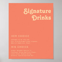 Modern Retro | Korall Signaturdrycker