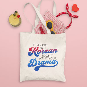 Modern Retro Koreansk Dramaserie Älskare Rolig Per Tygkasse