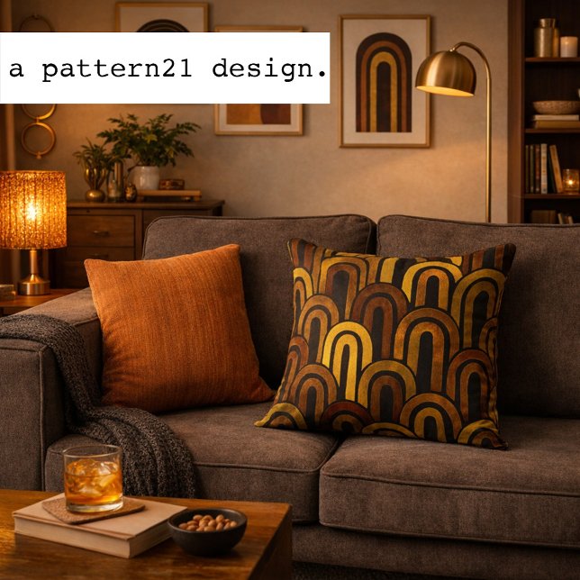 modern retro kudde (cozy mid-century modern pillow)