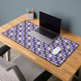Modern Retro Lavender Geometric Desk Mat