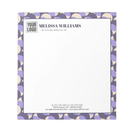 Modern Retro Lavender Geometric Notepad Anteckningsblock