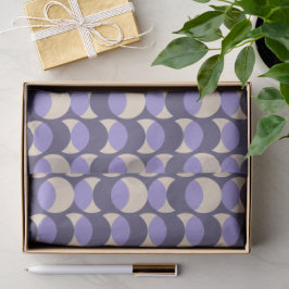 Modern Retro Lavender Geometric Tissue Paper