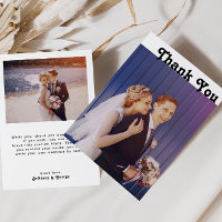 Modern Retro Leting Flat Photo - tackkort